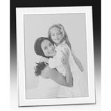 PF00000-44 Silver Plate and White Photo Frame